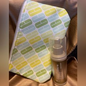 NWOT Clinique make up bag & Joico brightening veil combo.